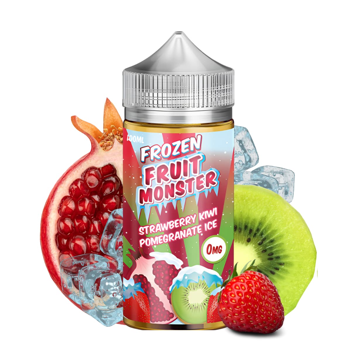 Strawberry Kiwi Pomegranate Ice 100ml | Frozen Fruit Monster