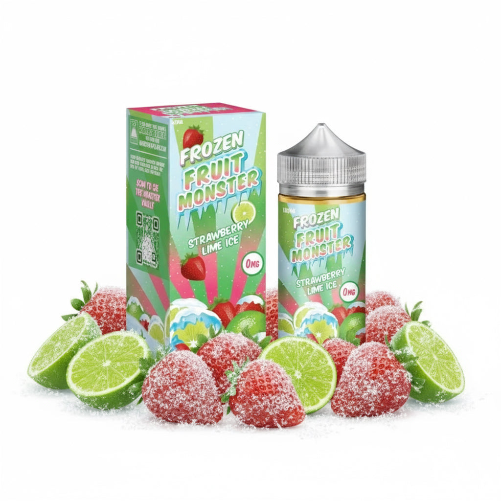 Strawberry Lime Ice 100ml | Frozen Fruit Monster