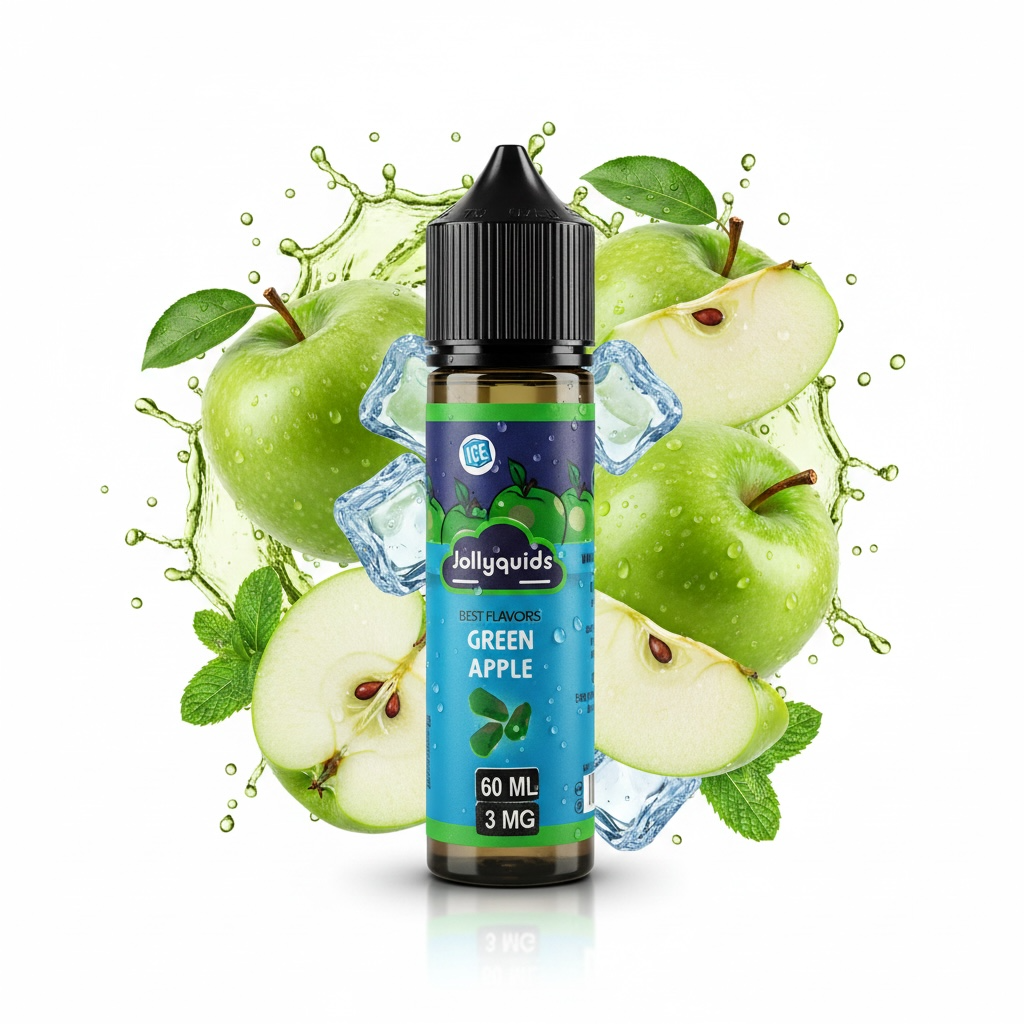 Green Apple Ice 60ml | Base Libre | Jollyquids
