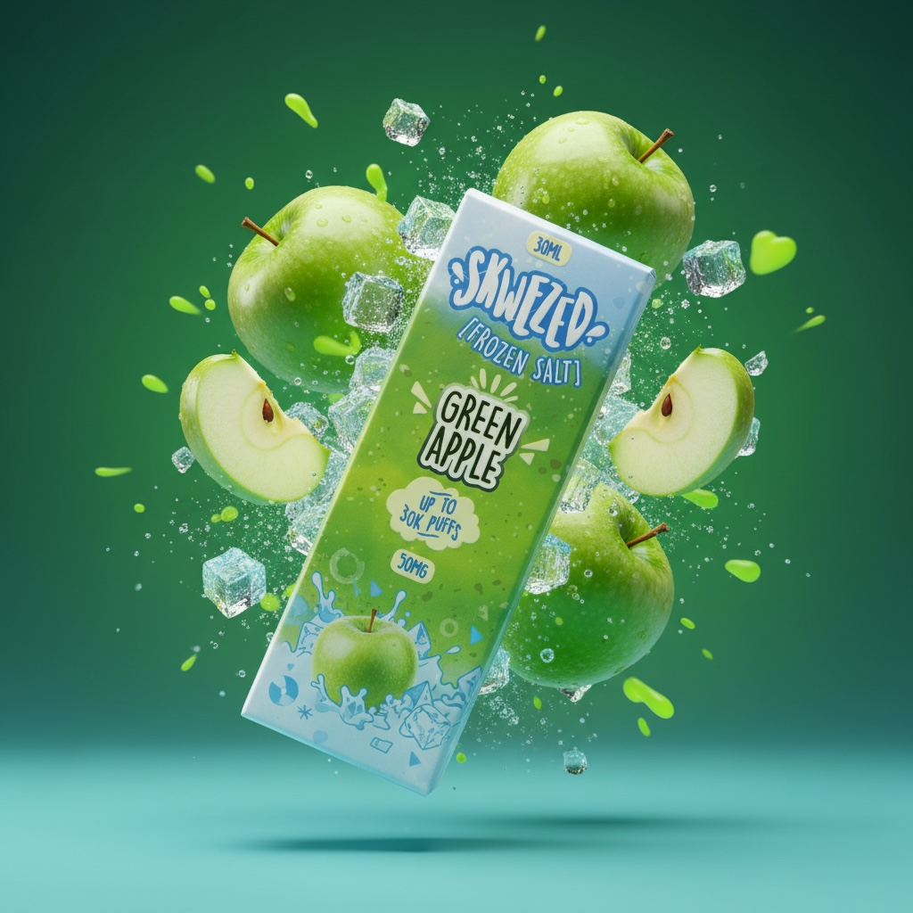 GREEN APPLE FROZEN SALT 30ml | Sales | SKWEZED