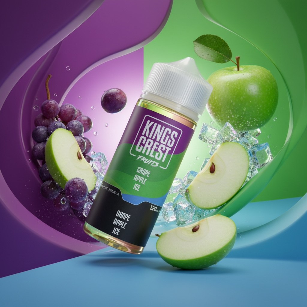 Grape Apple Ice 120ml | Base Libre | Kings Crest Fruits