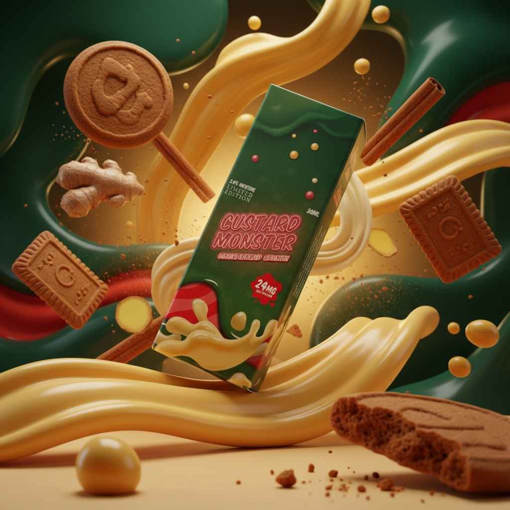Gingerbread Crunch Custard 100 ml | Base Libre | Custard Monster